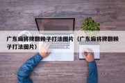 广东麻将牌翻赖子打法图片（广东麻将牌翻赖子打法图片）
