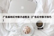 广东麻将红中赖子必胜法（广东红中赖子技巧）