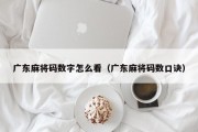 广东麻将码数字怎么看（广东麻将码数口诀）