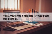 广东红中麻将抢杠直播在哪看（广东红中麻将规则中马举例）