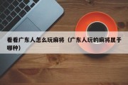 看看广东人怎么玩麻将（广东人玩的麻将属于哪种）