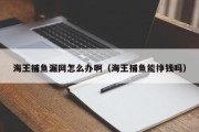 海王捕鱼漏网怎么办啊（海王捕鱼能挣钱吗）